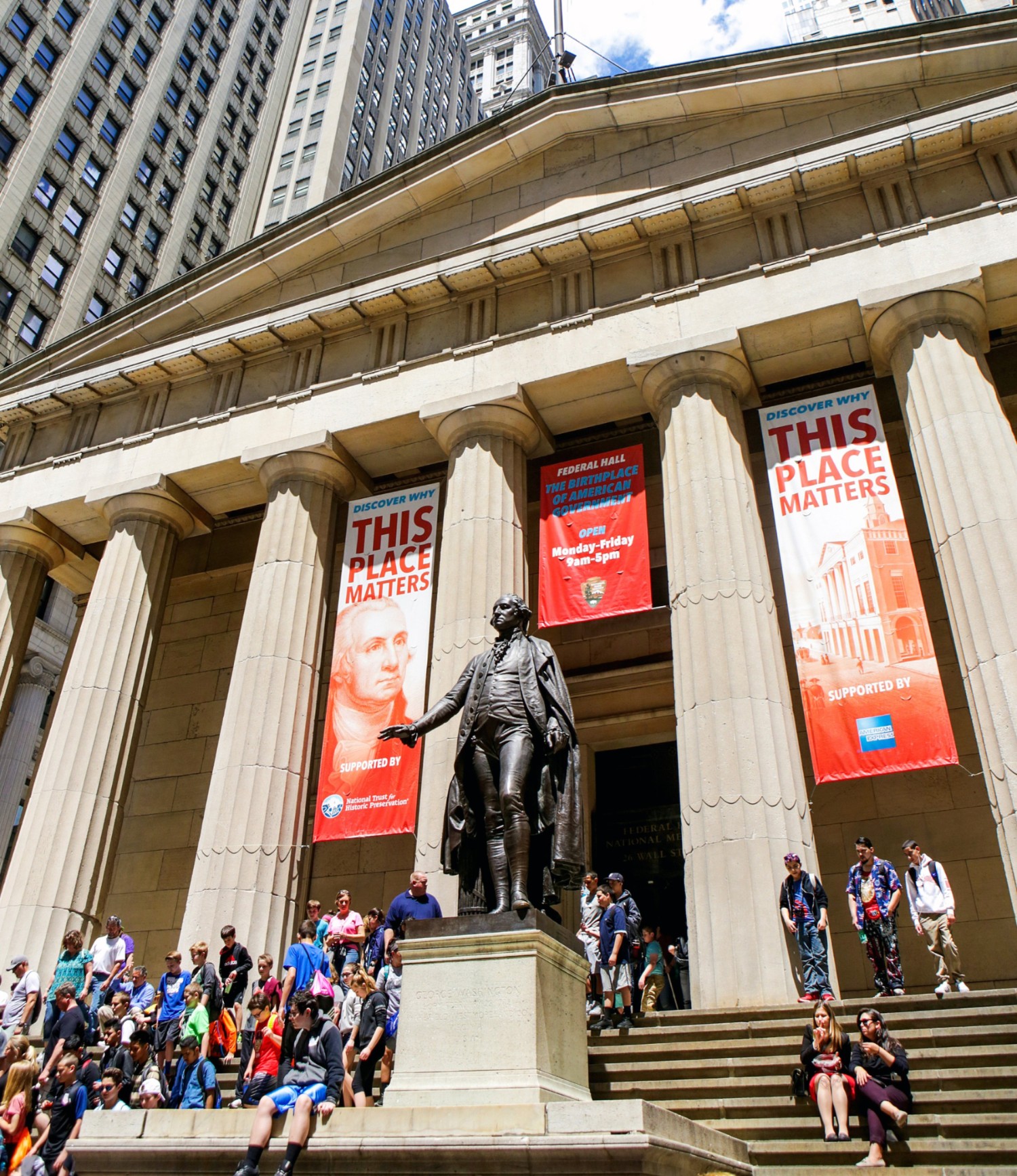 George Washington's Statue outside of Federal Hall