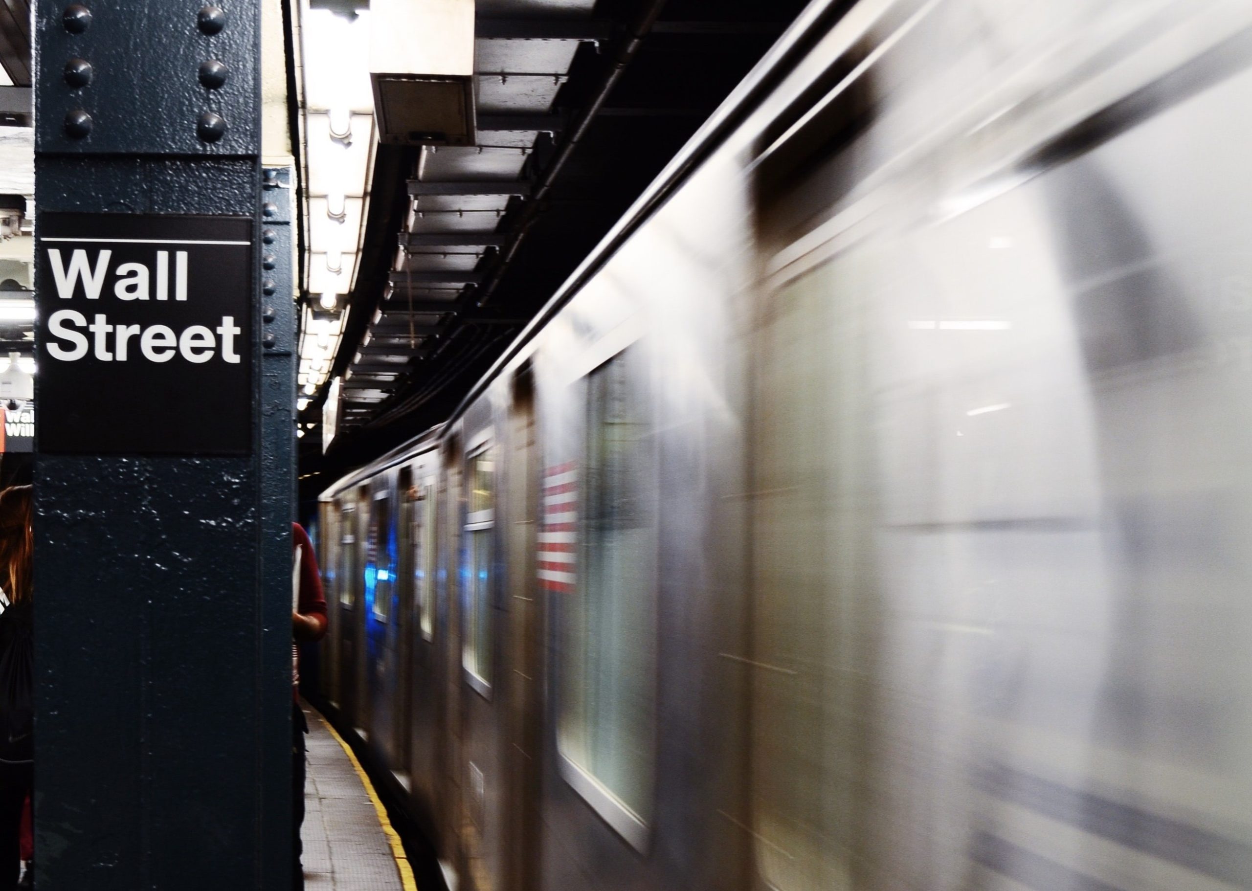 The Wall Street subway stop