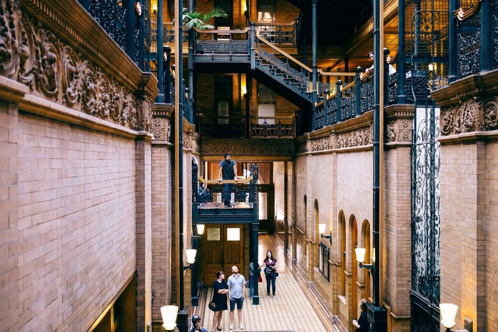 bradbury building interior architecture