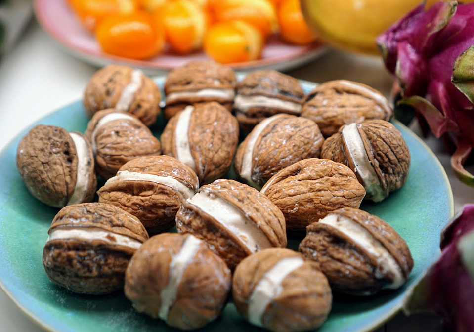 A display of Parisian chocolates by Fruttini