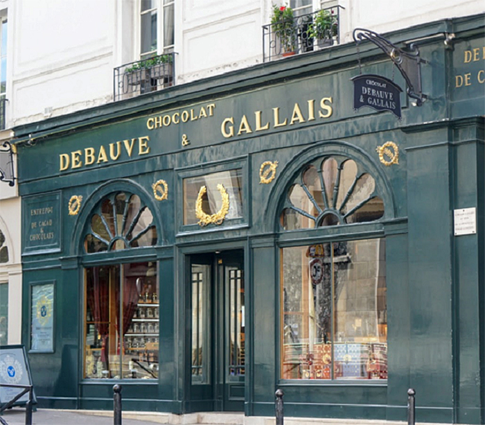 Debauve and Gallais storefront in Paris