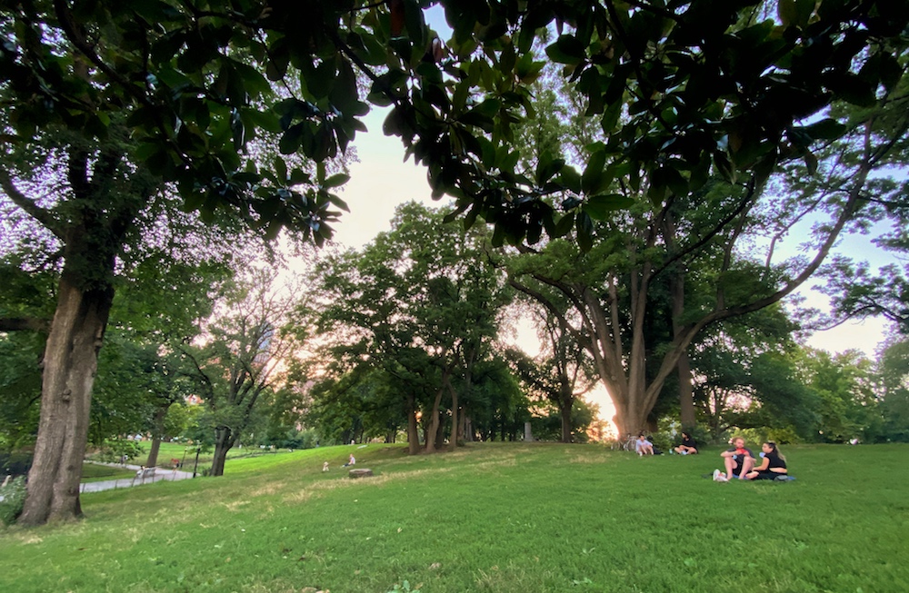 Fort Greene Park in Brooklyn in New York City