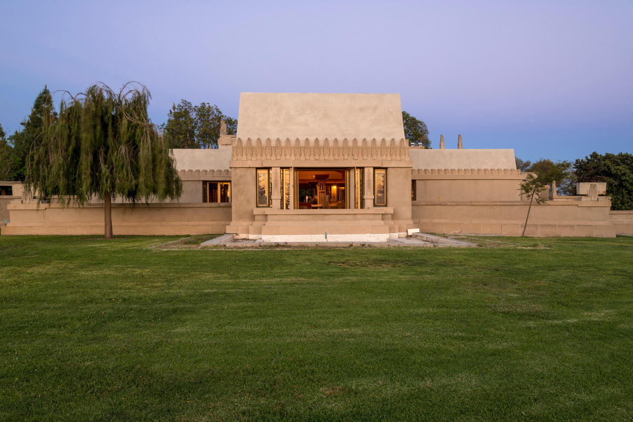 LA Hollyhock House Exterior View Photo courtesy of Barnsdall Art Park Foundation