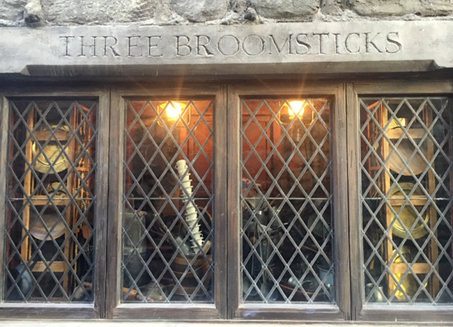 Three Broomsticks in LA at Wizarding World of Harry Potter, one witchy place to visit in Los Angeles
