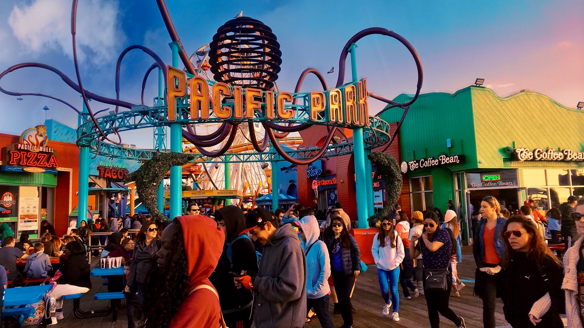 Pacific Park at Santa Monica Pier Near LA