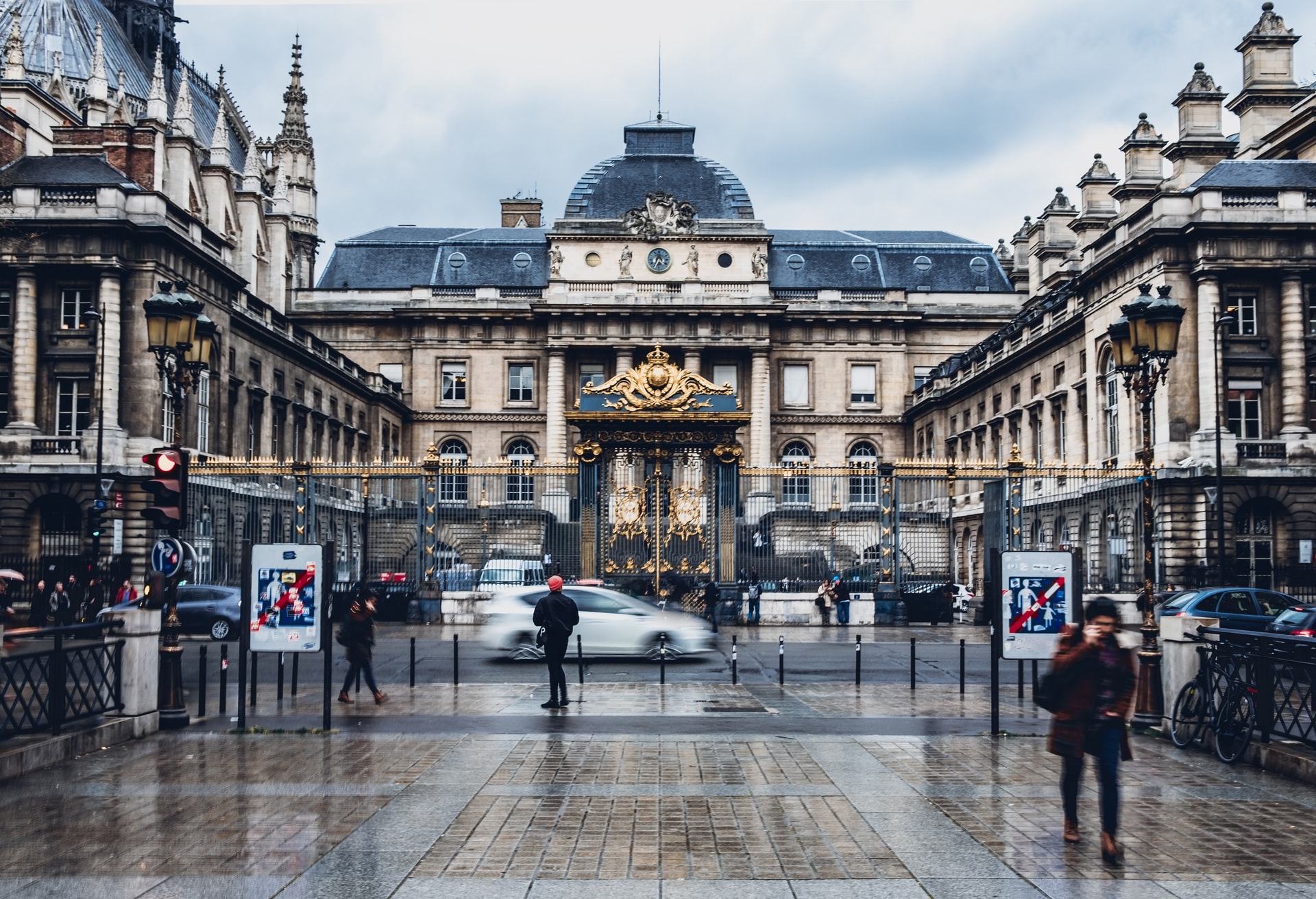 Palace of Justice in Paris next to Sainte-Chapelle