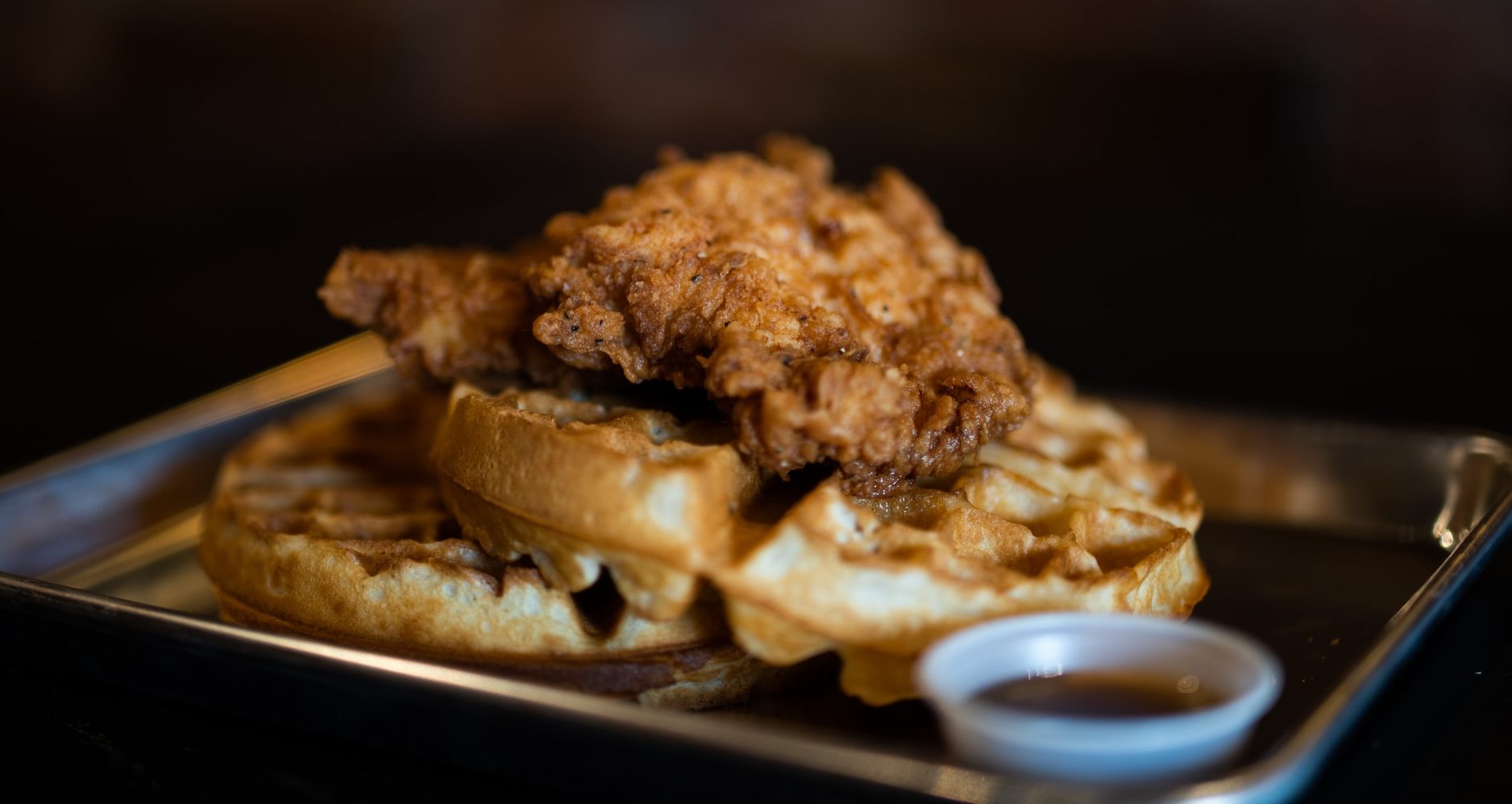 classic Southern dish of chicken and waffles