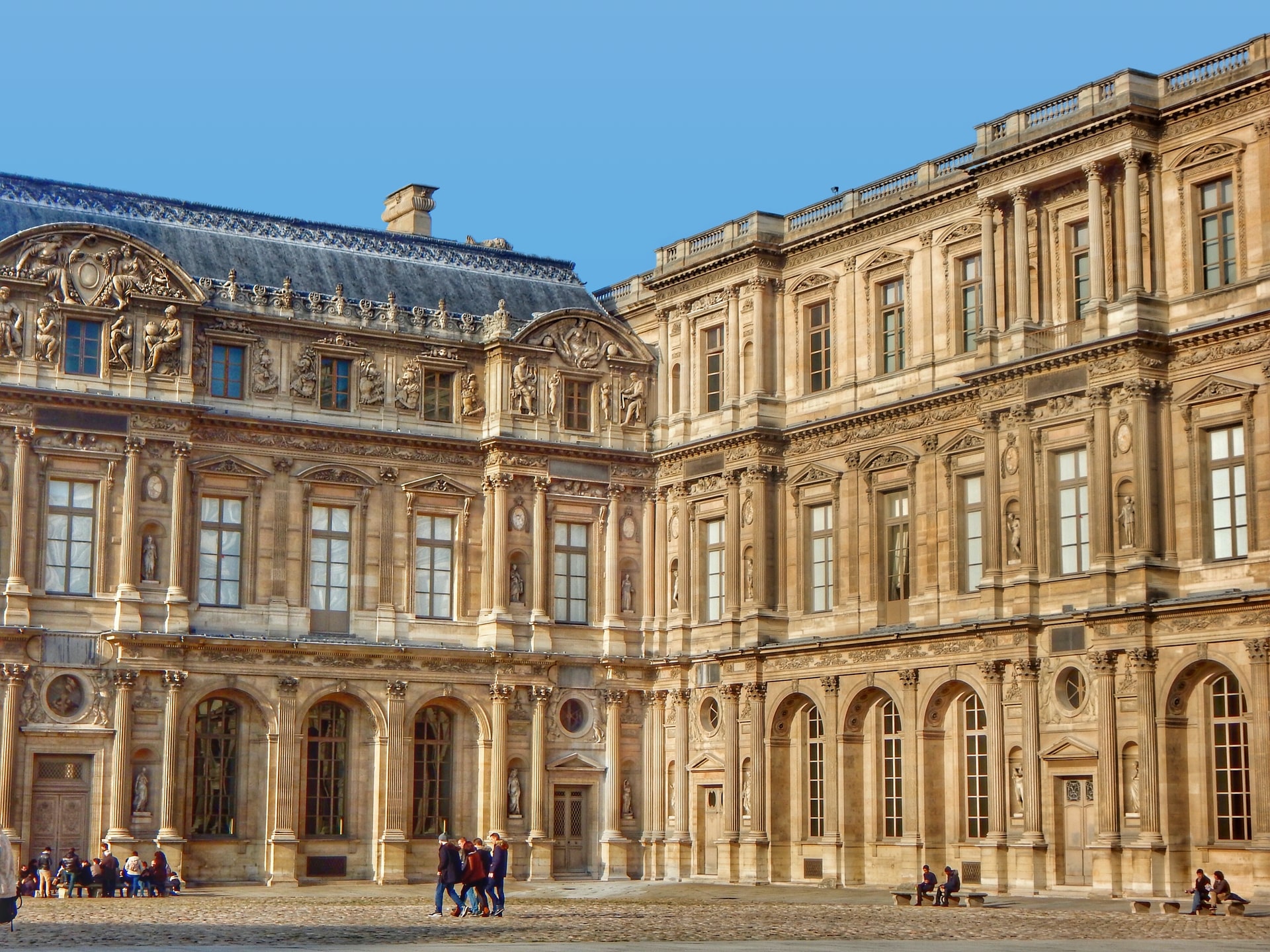 historic fort that houses the Louvre