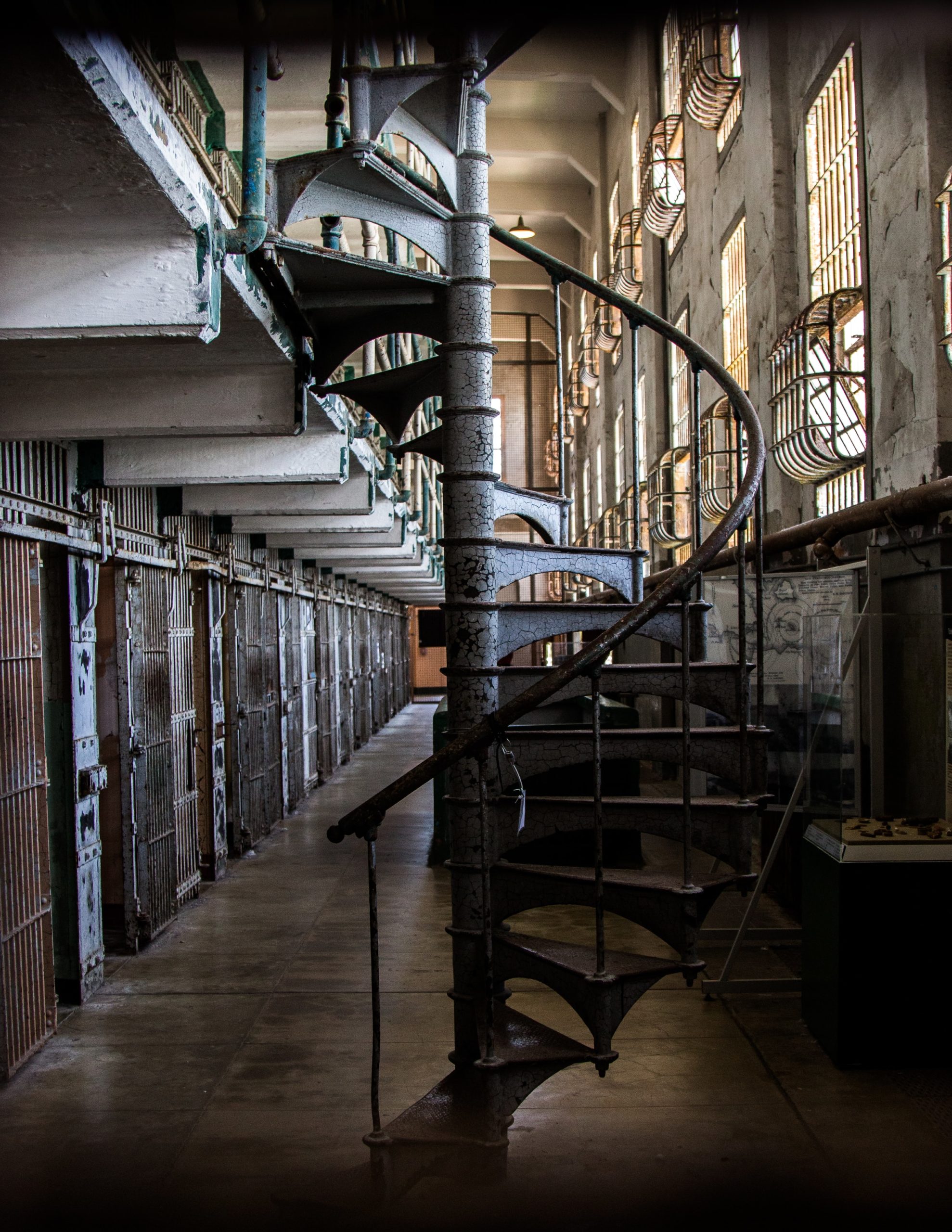 Alcatraz prison stairs