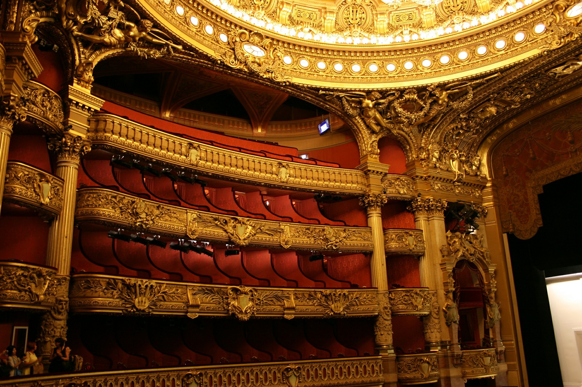 Auditorium inside the Palais Garnier Opera House