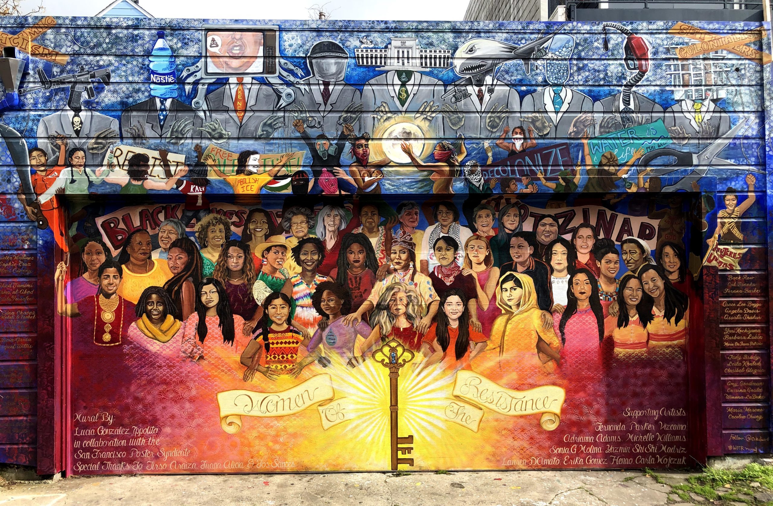 Latino cultural mural in the Mission District