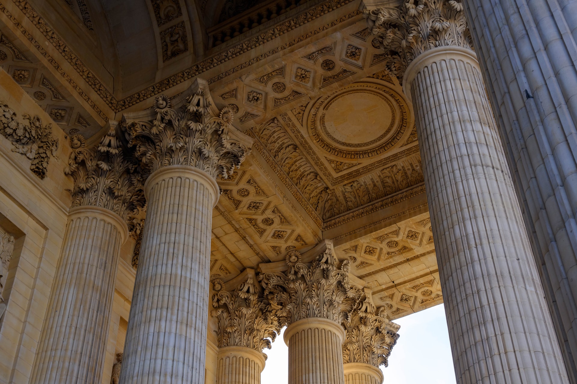 Interior columns in the Pantheon