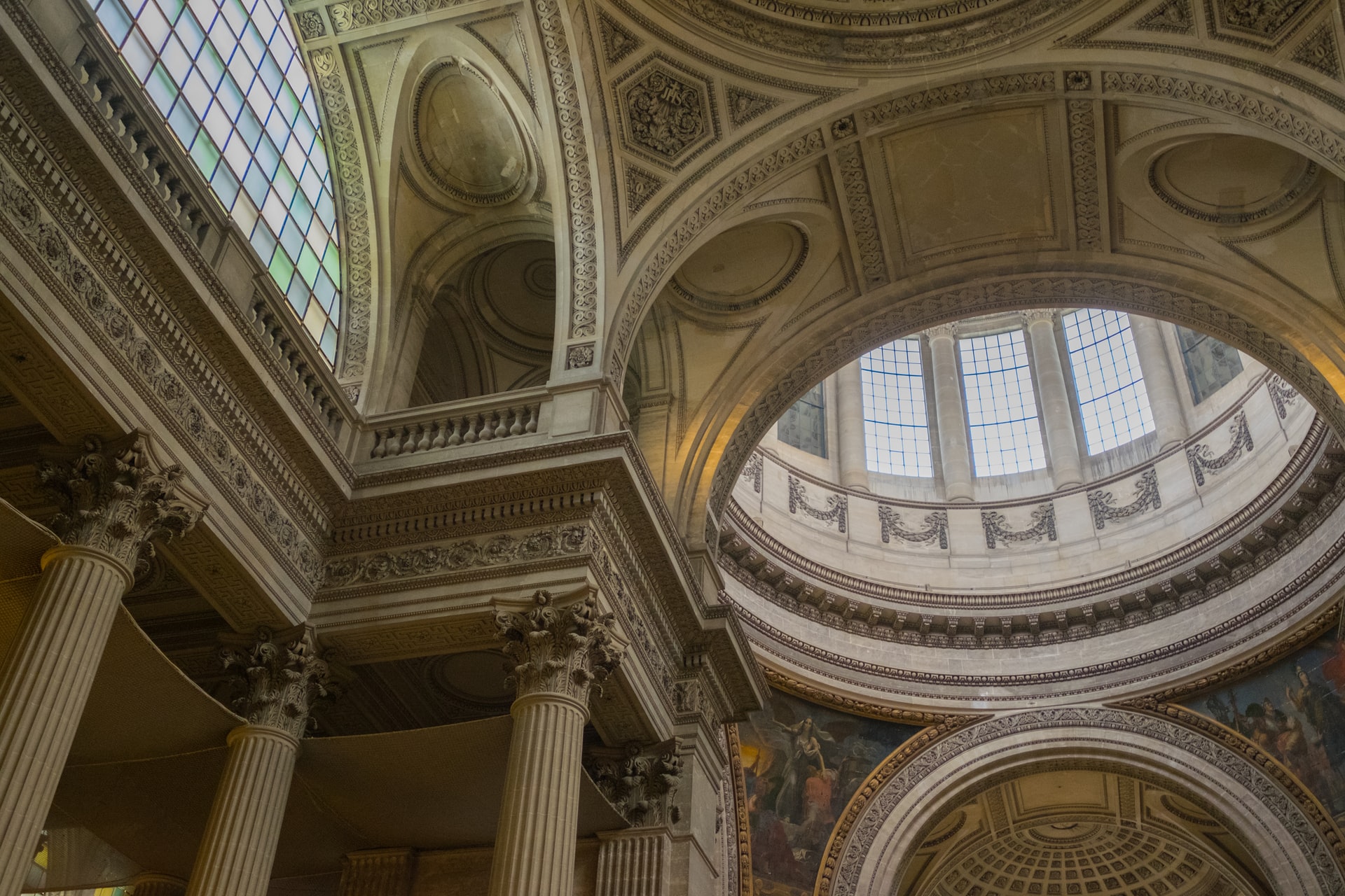 Interior of the Paris Pantheon