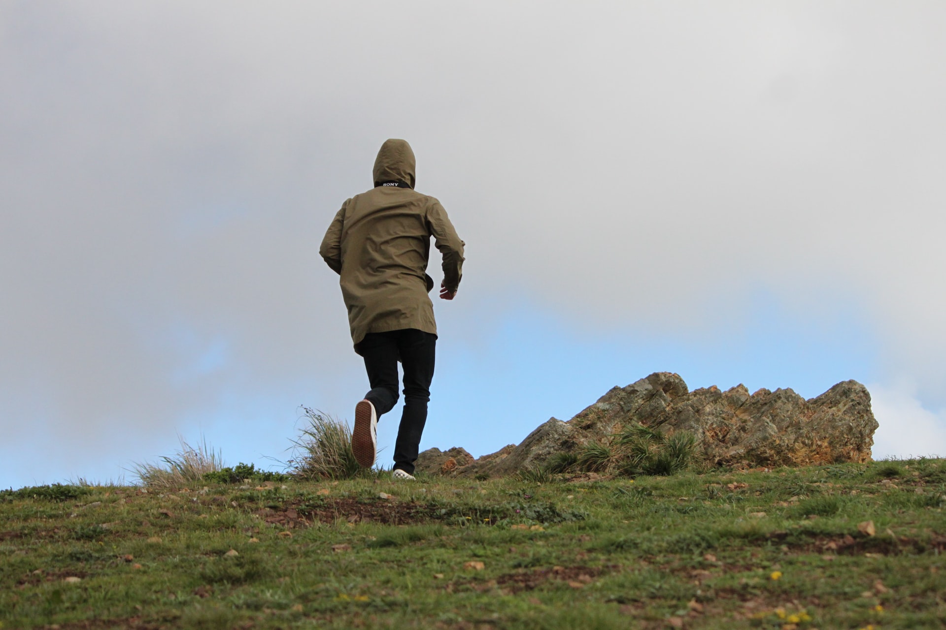 Jogger at Twin Peaks in San Francisco