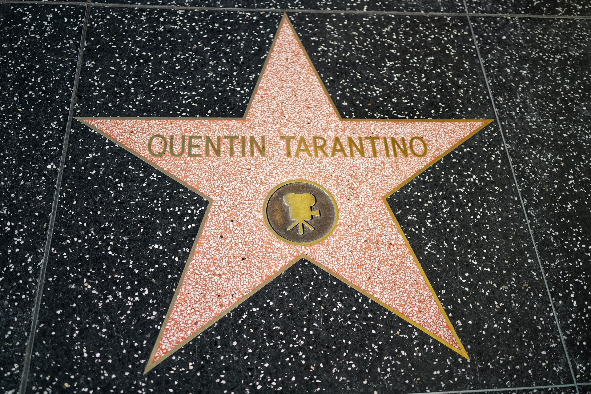 Quentin's star on the Hollywood walk of fame