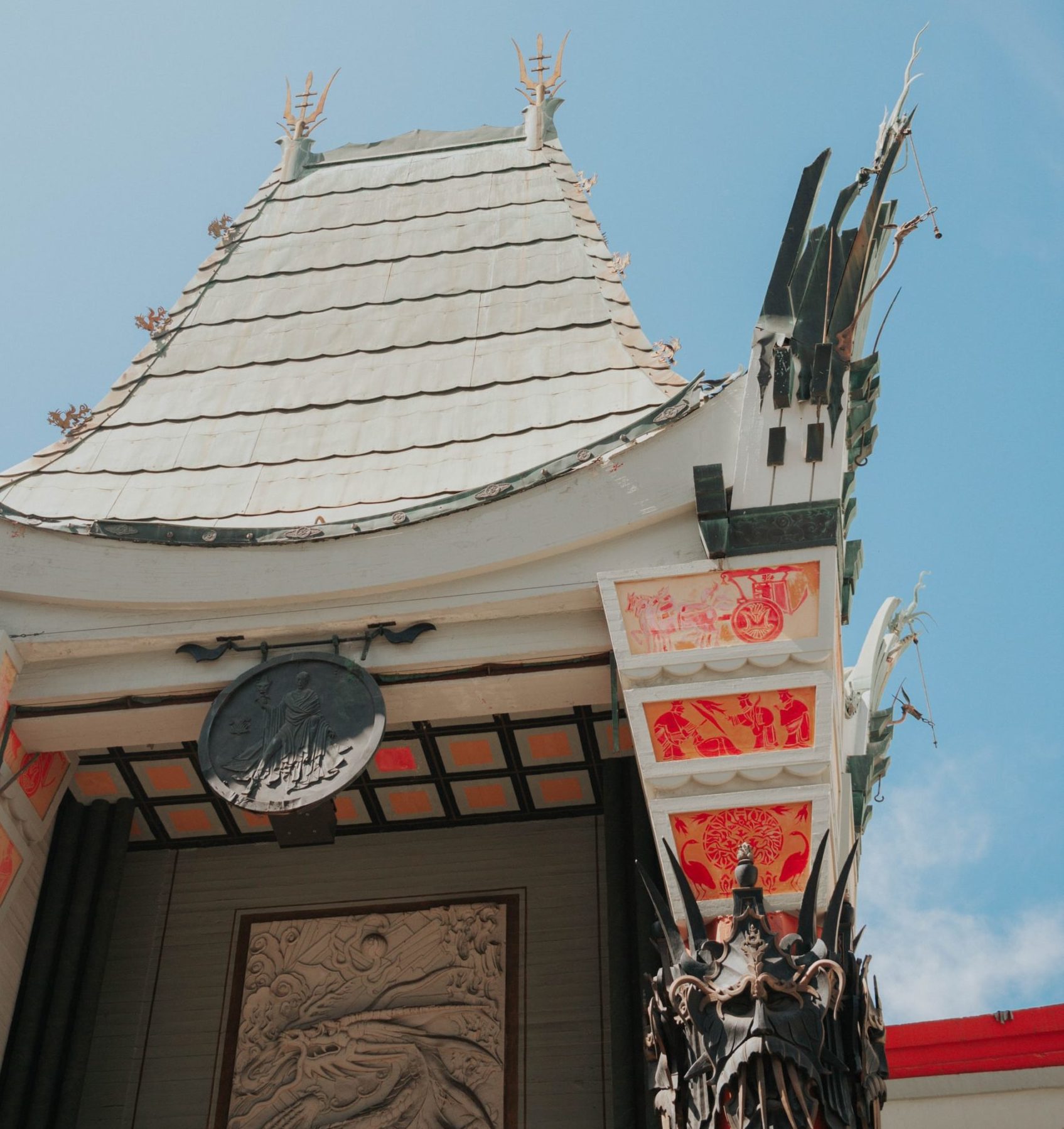 Roof of TCL Chinese Theatre in Los Angeles