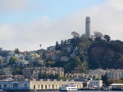 Coit tower in san francisco on telegraph hill