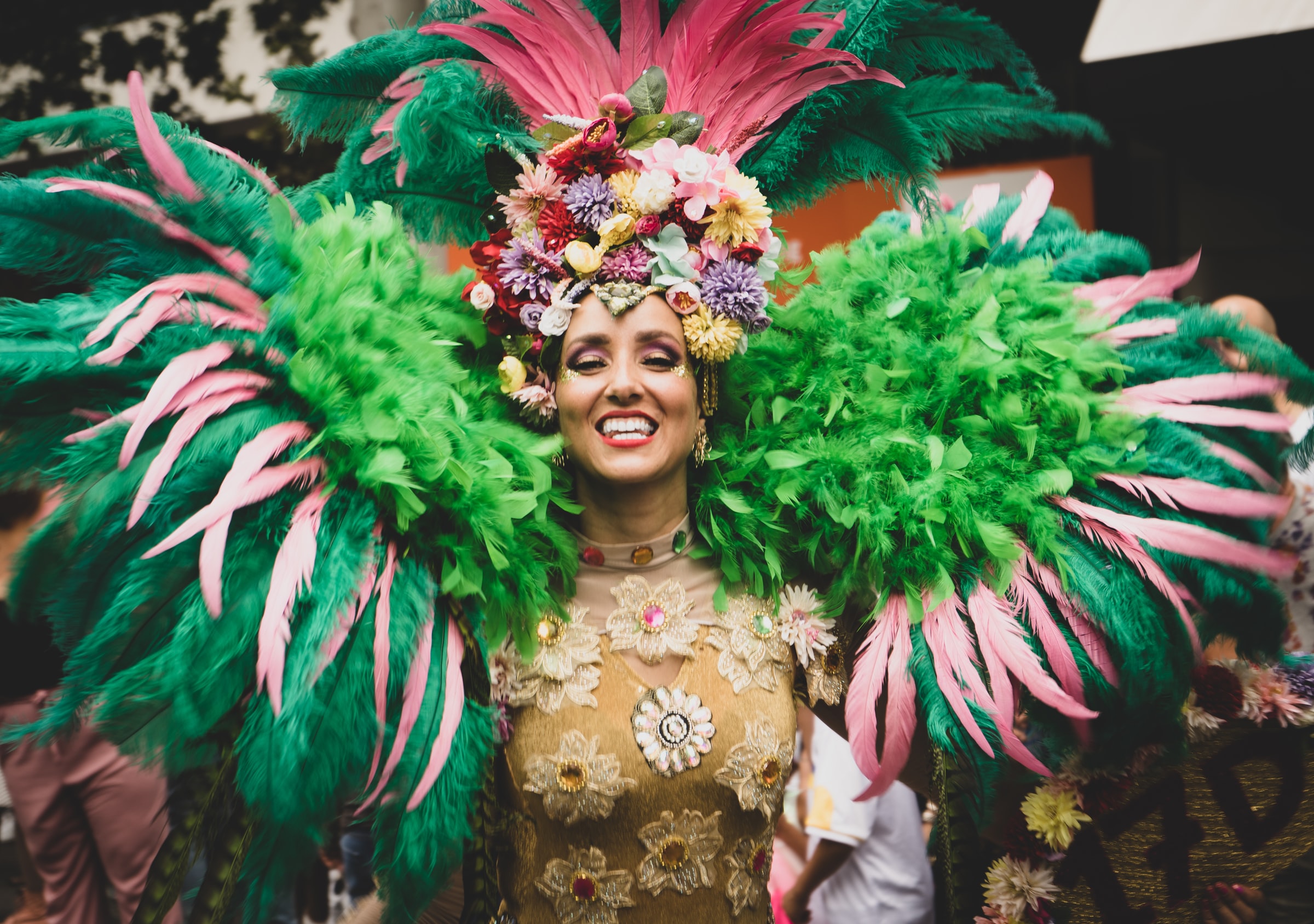 Carnival photo of woman in Carnival costume