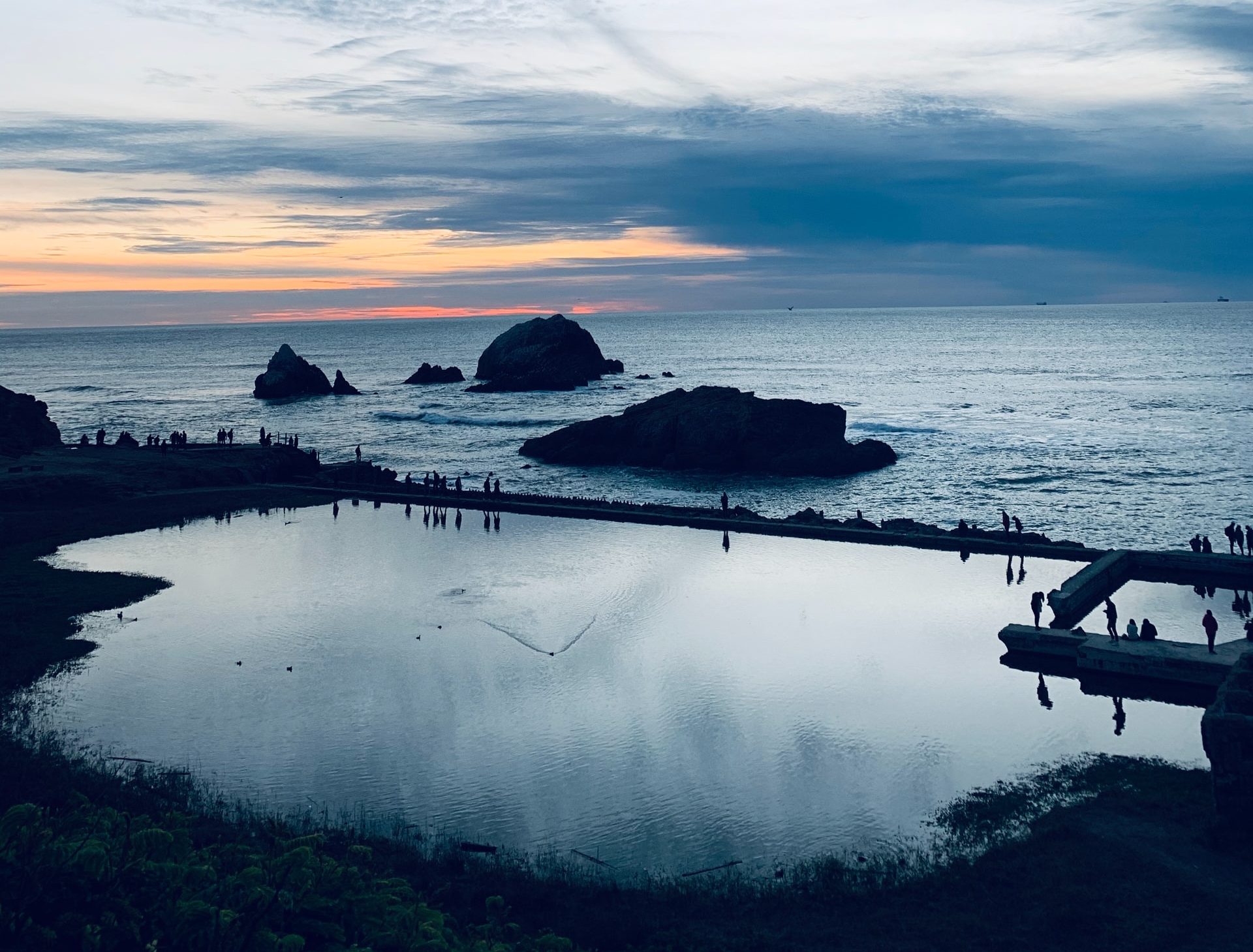 Sutro Baths at Lands End at Sunset
