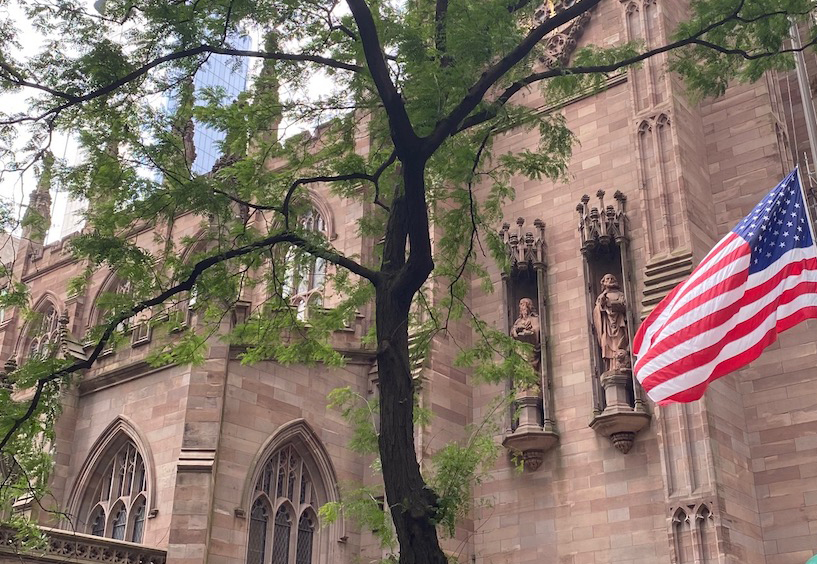 Trinity Church on the Self-Guided Hamilton Walking Tour in NYC