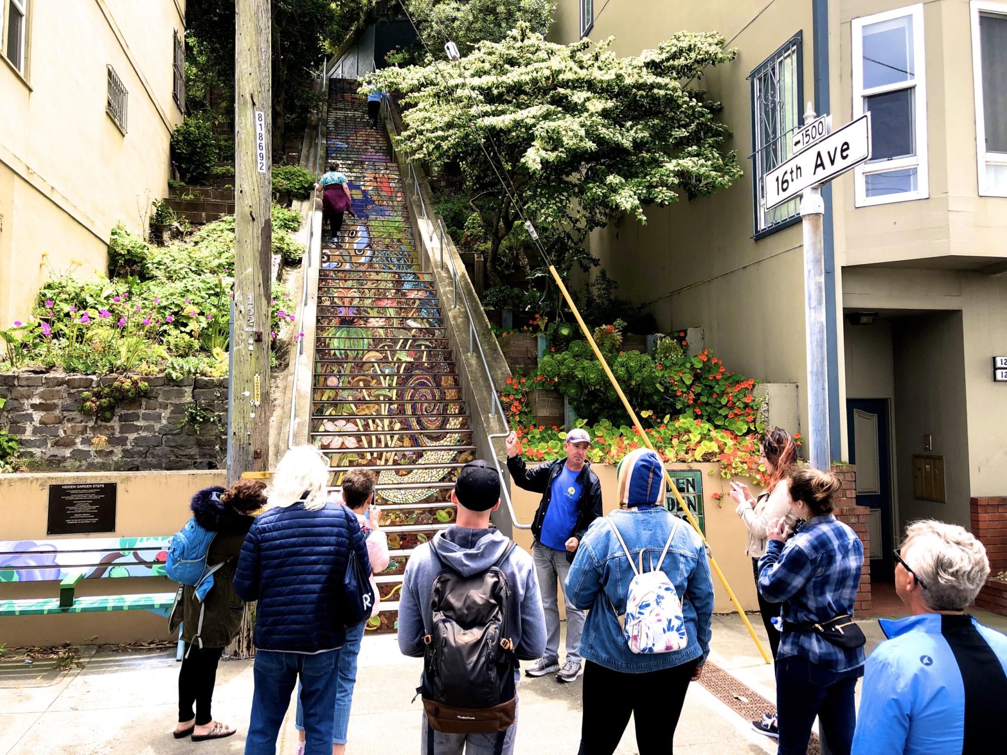 the second hidden gardens staircase on 16th Avenue