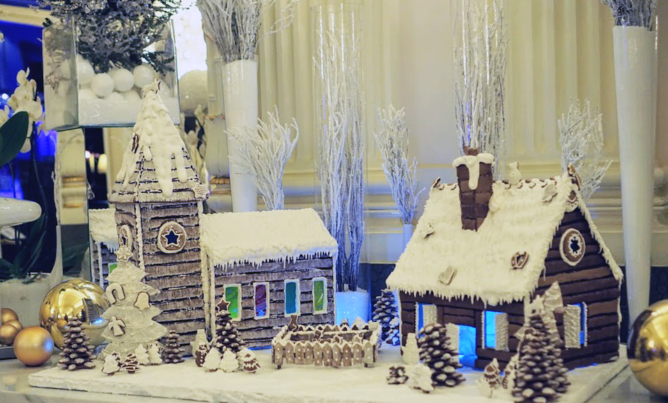 Gingerbread House in Paris for the holidays in December