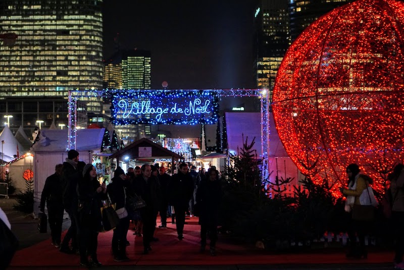 The La Défense Christmas Market, one of the largest holiday markets in Paris