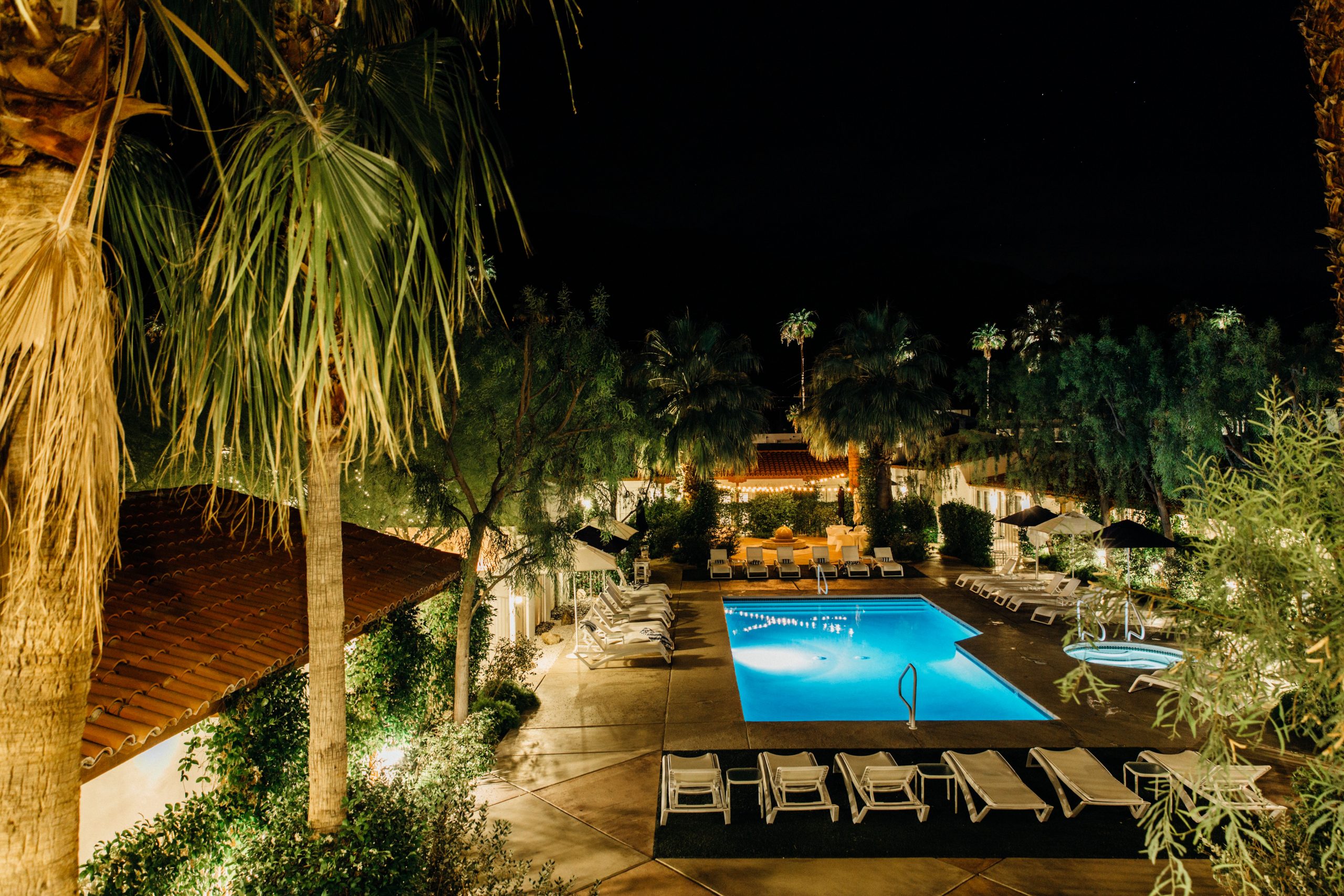 Alcazar Palm Springs hotel pool