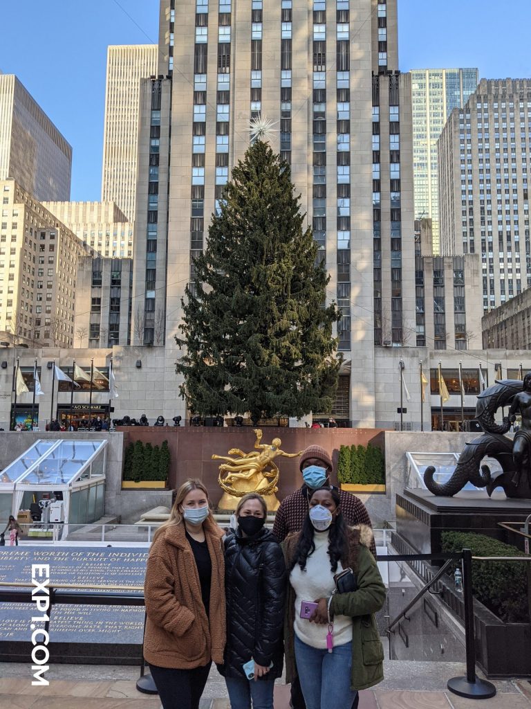 Tour Group in Rockefeller Center