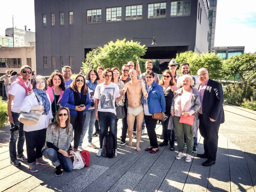 High Line tour group