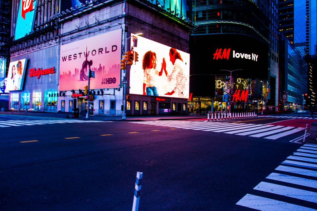 Empty Times Square