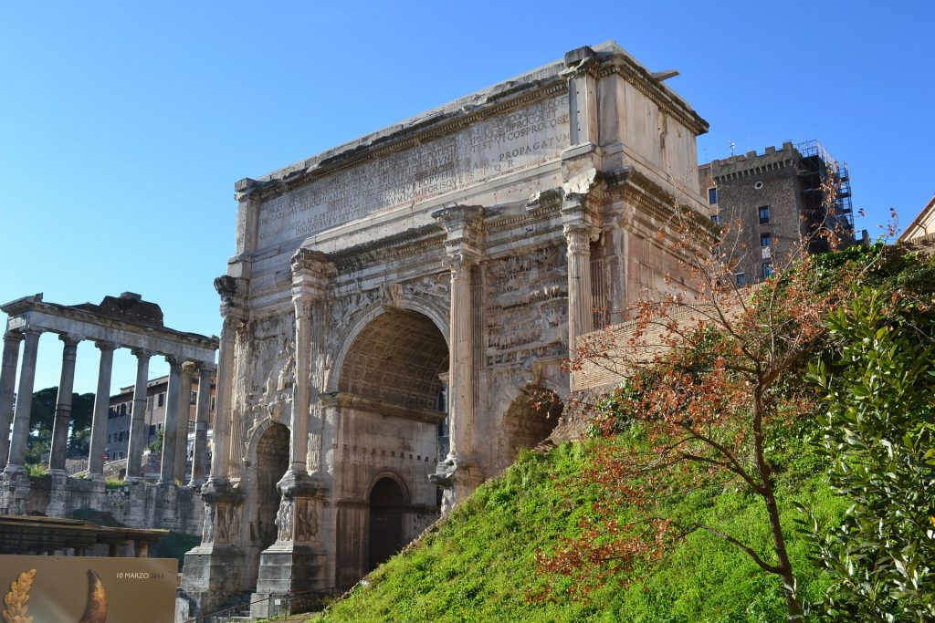 arch in the Roman Forum
