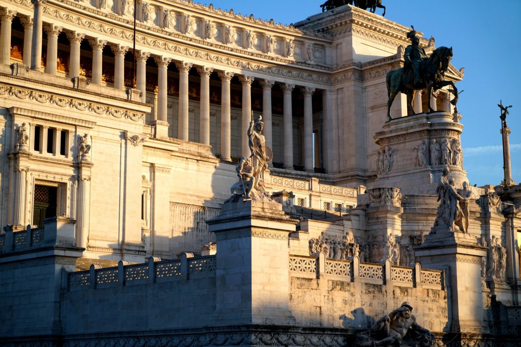 The Victor Emmanuel II National Monument in Rome