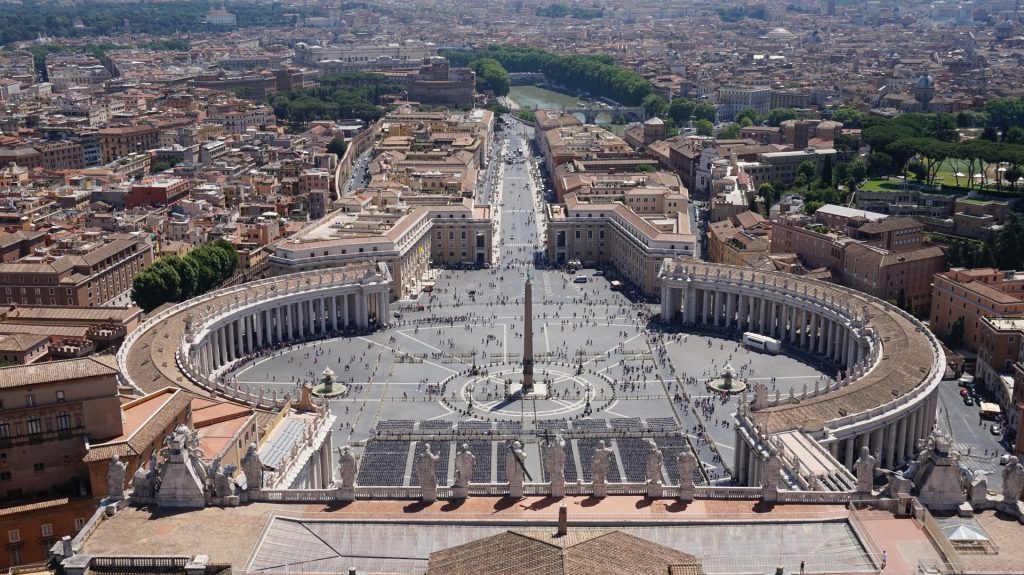 Aerial view of the Vatican
