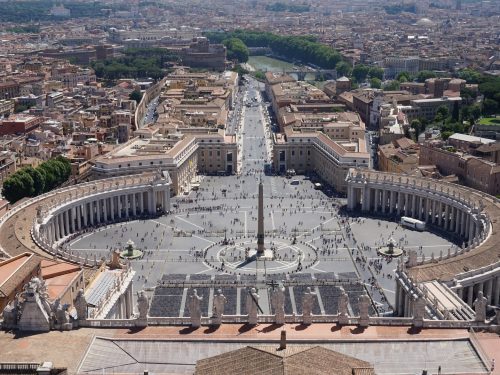 Aerial view of the Vatican