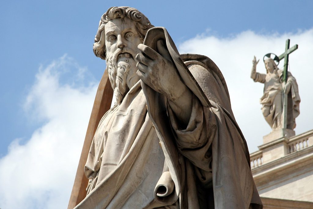 Statue of St. Paul in St. Peter's Square