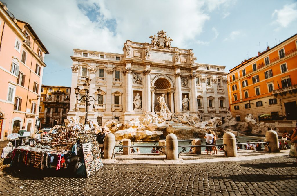 Trevi Fountain in Rome for visitors on a budget