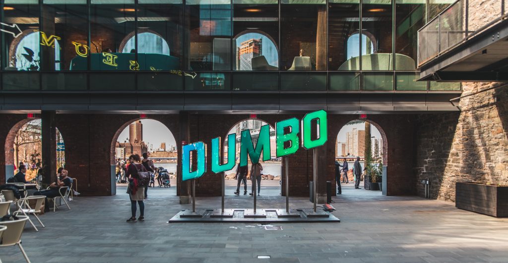 DUMBO glow sign