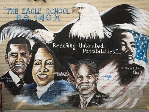 Bronx eagle MLK Obama mural