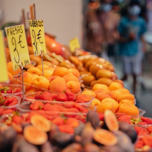 La Boqueria market food in Barcelona