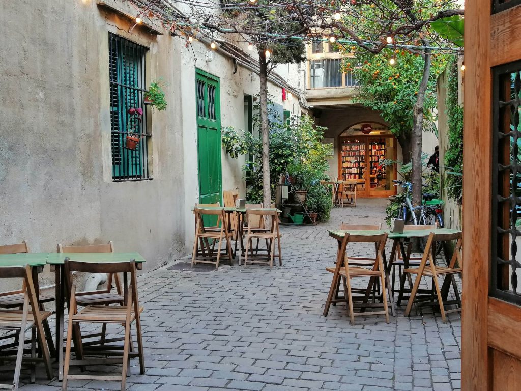 La Central bar and bookshop in Raval