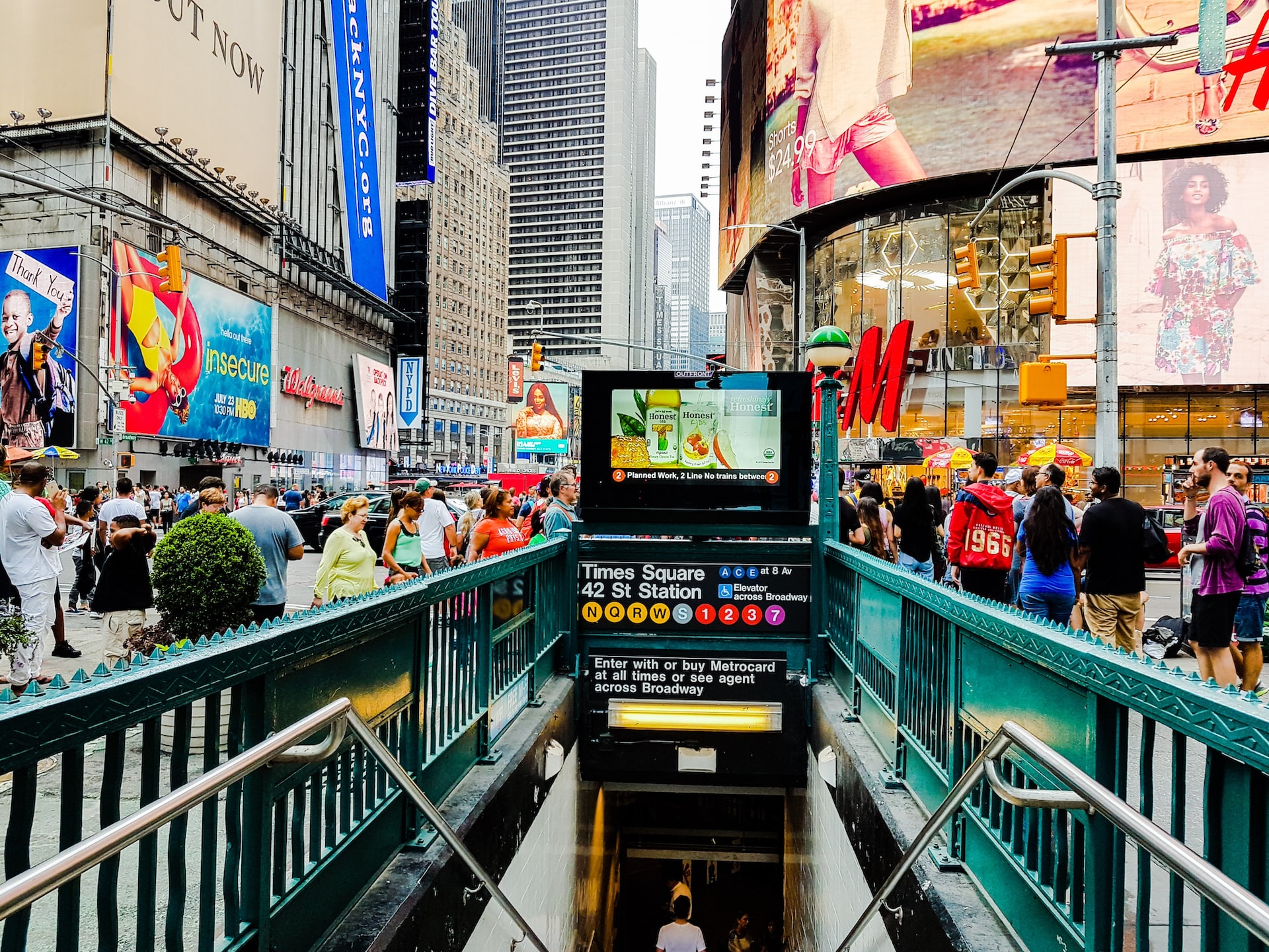 NYC subway entrance