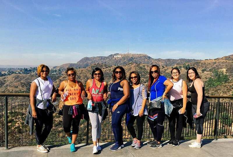 Group hike in Griffith Park