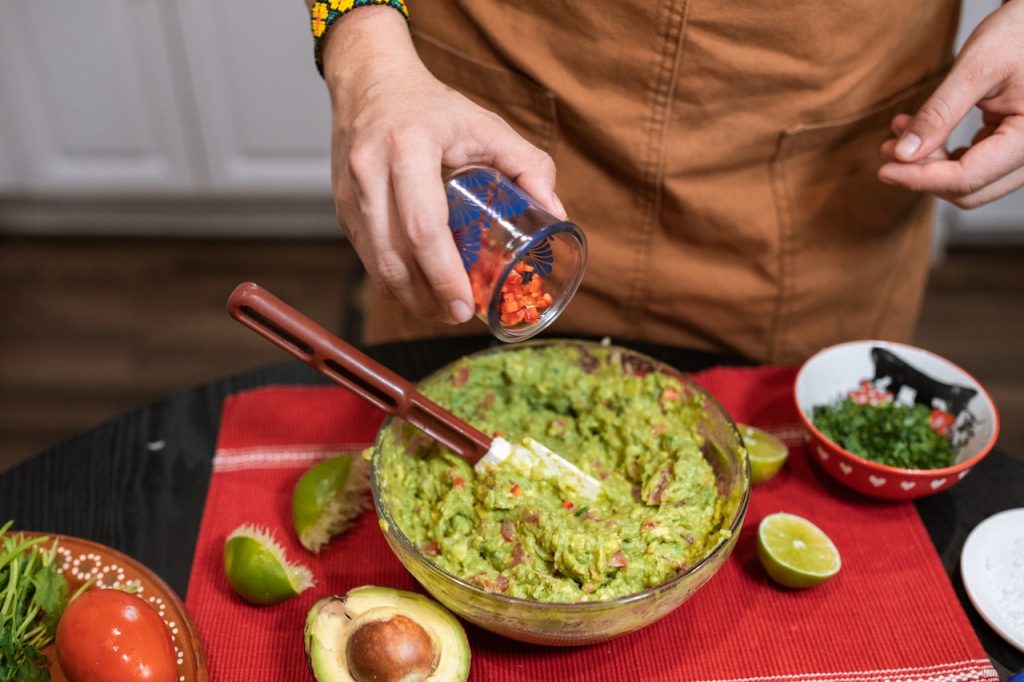 Guacamole-making