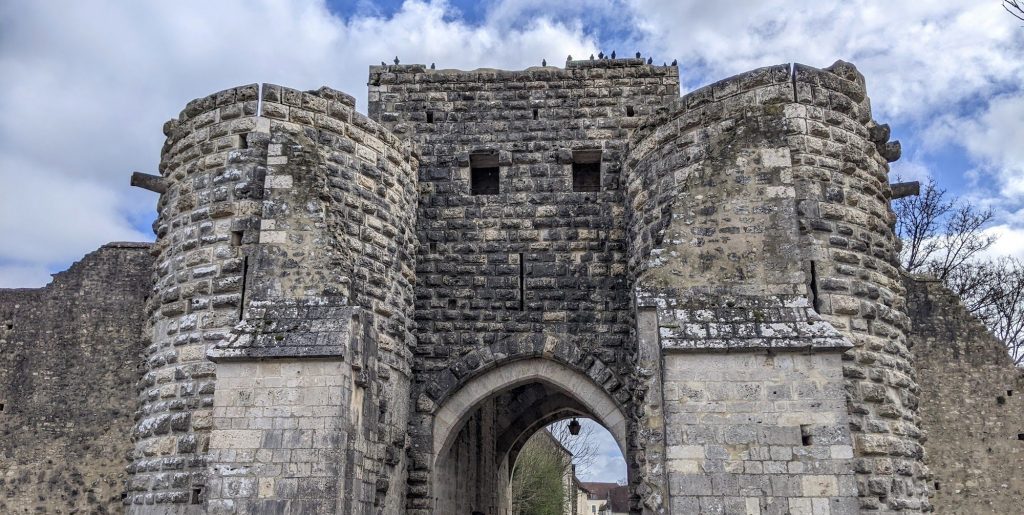 St. Jean gate at the entrance to the walls of Provins, France