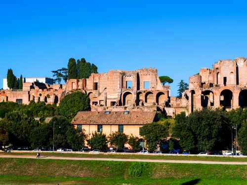 Palatine Hill in Rome Italy