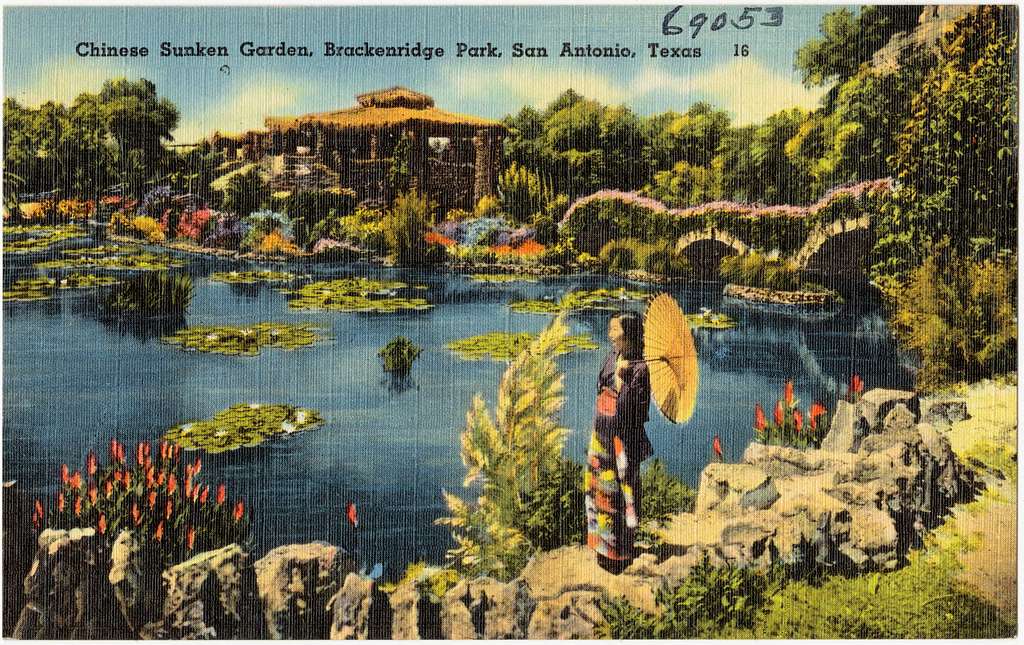 San Antonio Japanese Tea Garden Postcard