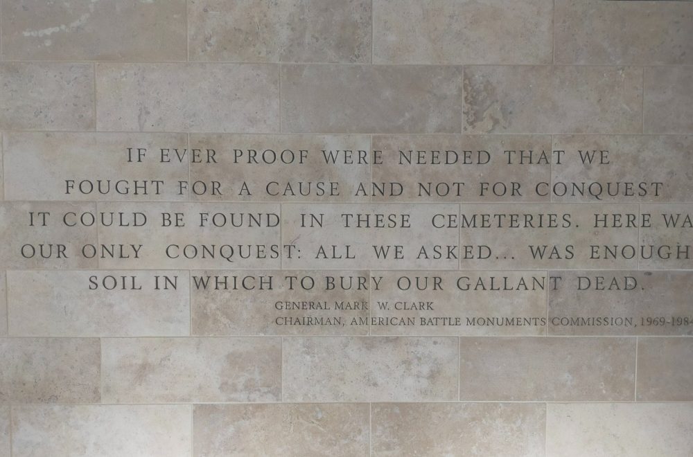 Normandy memorial inscription