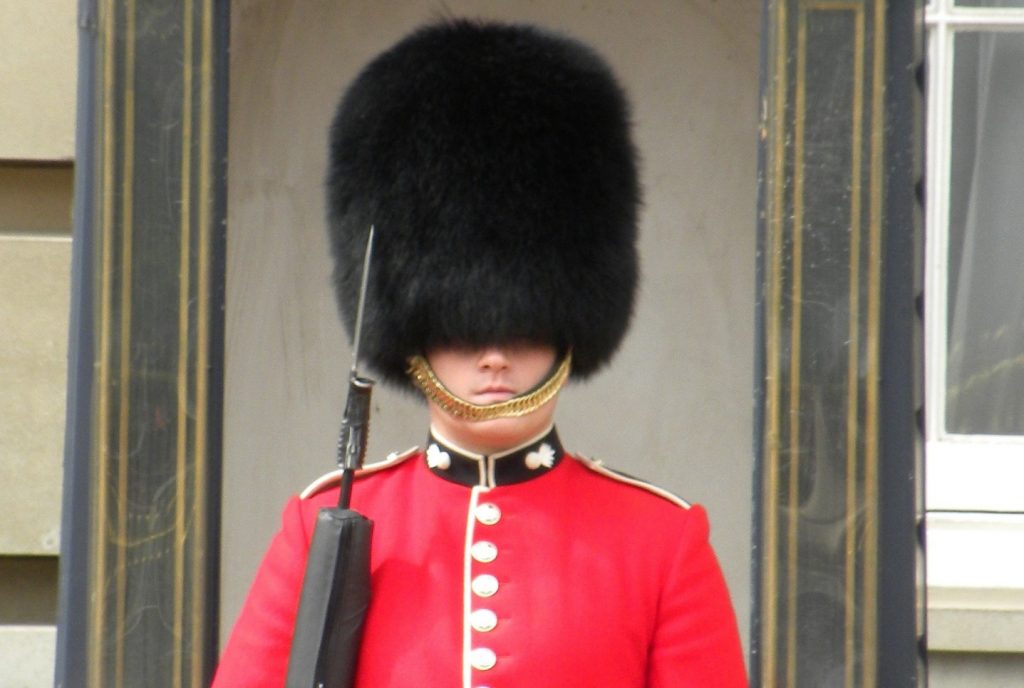 Uniformed guard in England