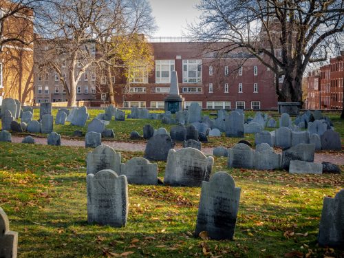 Copp's Hill Burying Ground cemetery on Boston ghost tour